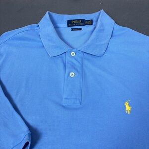 Polo Ralph Lauren Men’s Blue Classic Short Sleeve Polo Shirt Yellow Pony Sz XXL